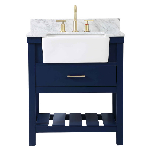 Elegant Bathroom Vanity - Blue (VF60130BL-BS)