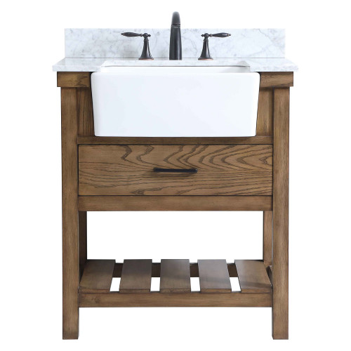 Elegant Bathroom Vanity - Driftwood (VF60130DW-BS)