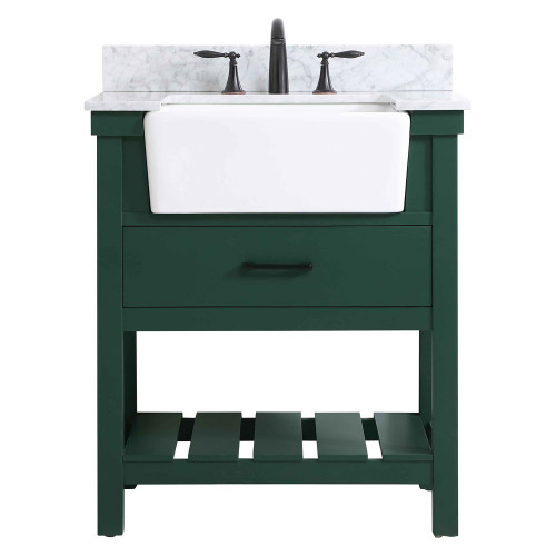 Elegant Bathroom Vanity - Green (VF60130GN-BS)
