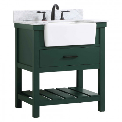 Elegant Bathroom Vanity - Green (VF60130GN-BS)