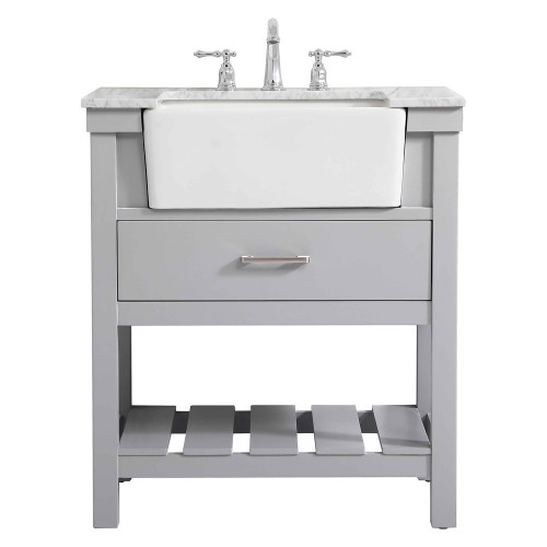 Elegant Bathroom Vanity - Gray (VF60130GR)