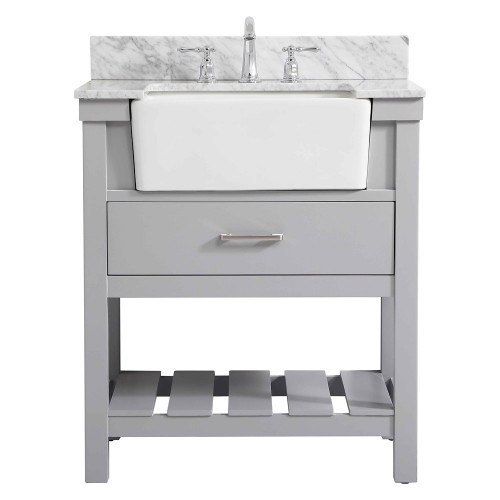 Elegant Bathroom Vanity - Gray (VF60130GR-BS)