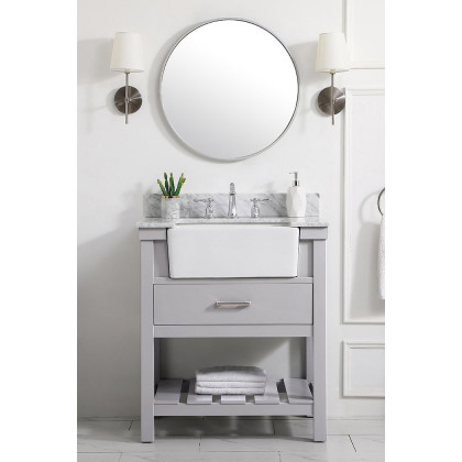 Elegant Bathroom Vanity - Gray (VF60130GR-BS)