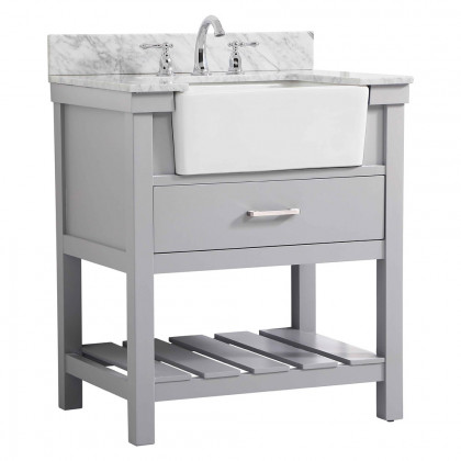 Elegant Bathroom Vanity - Gray (VF60130GR-BS)
