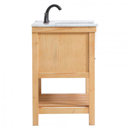 Elegant Bathroom Vanity - Natural Wood (VF60130NW)