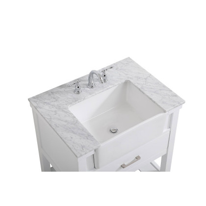 Elegant Bathroom Vanity - White (VF60130WH)