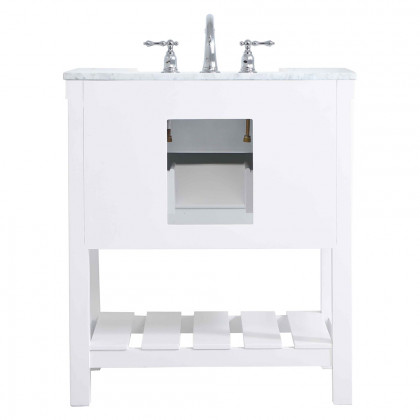 Elegant Bathroom Vanity - White (VF60130WH)