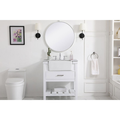 Elegant Bathroom Vanity - White (VF60130WH)