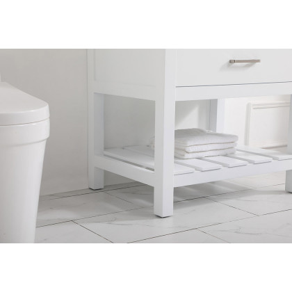 Elegant Bathroom Vanity - White (VF60130WH)