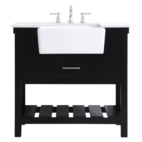 Elegant Bathroom Vanity - Black (VF60136BK)