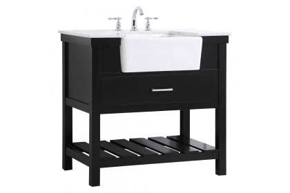 Elegant™ VF60136BK Bathroom Vanity - Black