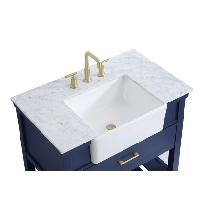 Elegant Bathroom Vanity - Blue (VF60136BL)