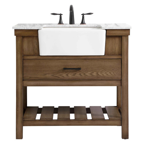 Elegant Bathroom Vanity - Driftwood (VF60136DW)