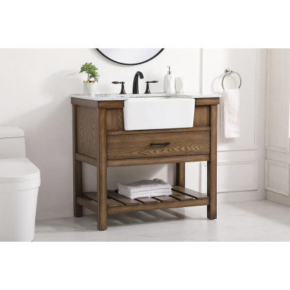 Elegant Bathroom Vanity - Driftwood (VF60136DW)