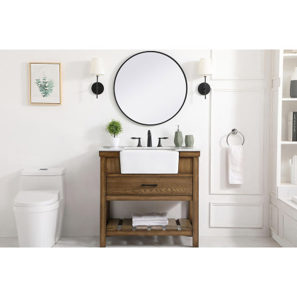 Elegant Bathroom Vanity - Driftwood (VF60136DW)