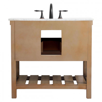 Elegant Bathroom Vanity - Driftwood (VF60136DW-BS)