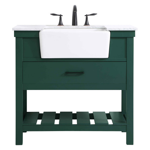 Elegant Bathroom Vanity - Green (VF60136GN)