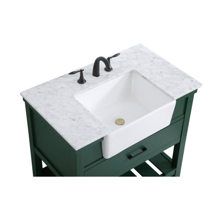 Elegant Bathroom Vanity - Green (VF60136GN)