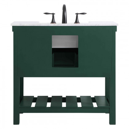 Elegant Bathroom Vanity - Green (VF60136GN)