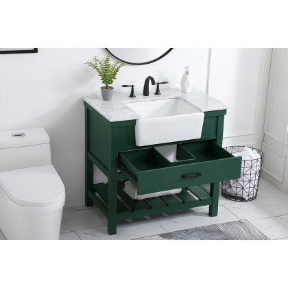 Elegant Bathroom Vanity - Green (VF60136GN)