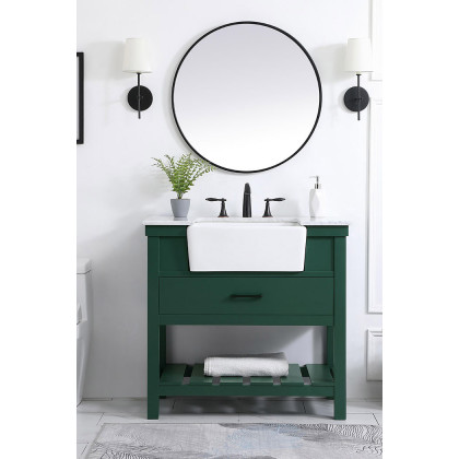 Elegant Bathroom Vanity - Green (VF60136GN)
