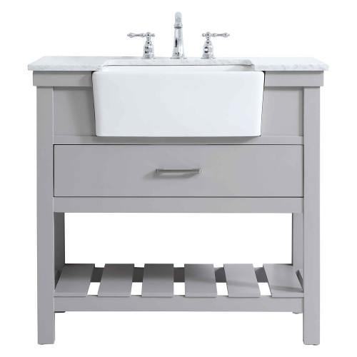 Elegant Bathroom Vanity - Gray (VF60136GR)