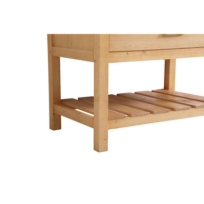 Elegant Bathroom Vanity - Natural Wood (VF60136NW)