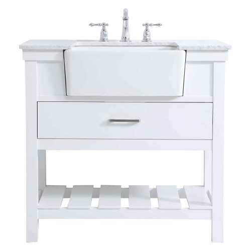 Elegant Bathroom Vanity - White (VF60136WH)