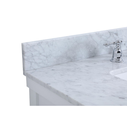 Elegant Bathroom Vanity - White (VF60136WH-BS)