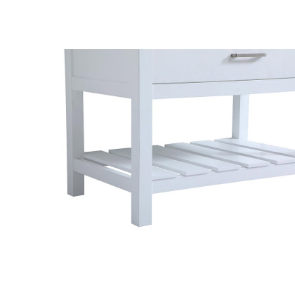 Elegant Bathroom Vanity - White (VF60136WH-BS)
