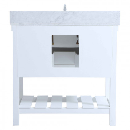 Elegant Bathroom Vanity - White (VF60136WH-BS)