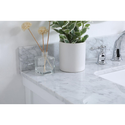 Elegant Bathroom Vanity - White (VF60136WH-BS)