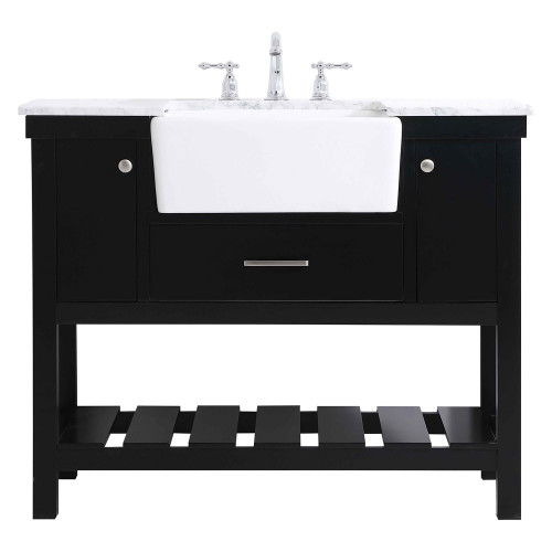 Elegant Bathroom Vanity - Black (VF60142BK)