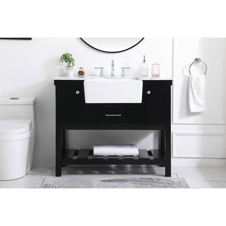 Elegant Bathroom Vanity - Black (VF60142BK)