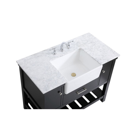 Elegant Bathroom Vanity - Black (VF60142BK)