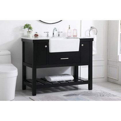 Elegant Bathroom Vanity - Black (VF60142BK)