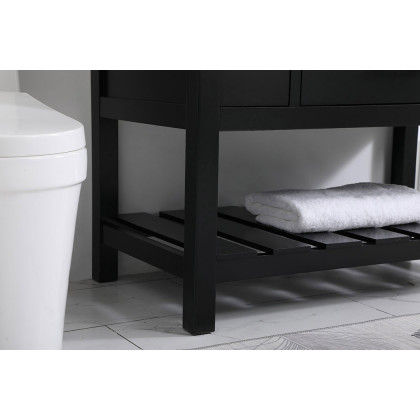 Elegant Bathroom Vanity - Black (VF60142BK)