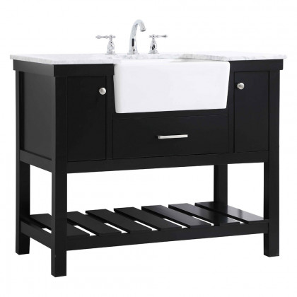 Elegant Bathroom Vanity - Black (VF60142BK)