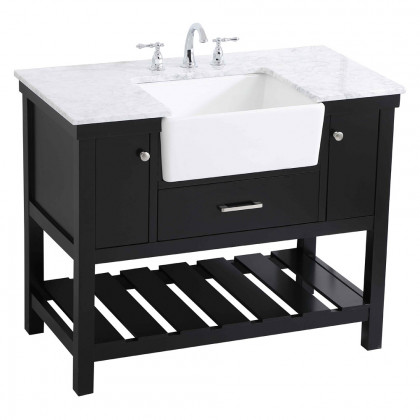 Elegant Bathroom Vanity - Black (VF60142BK)