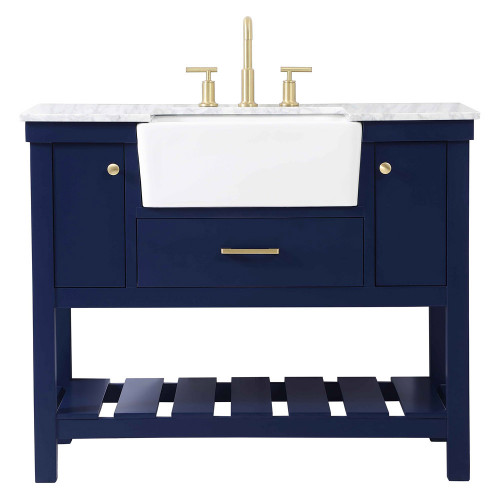 Elegant Bathroom Vanity - Blue (VF60142BL)