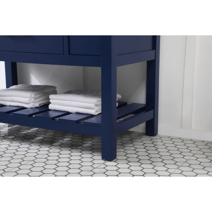 Elegant Bathroom Vanity - Blue (VF60142BL-BS)