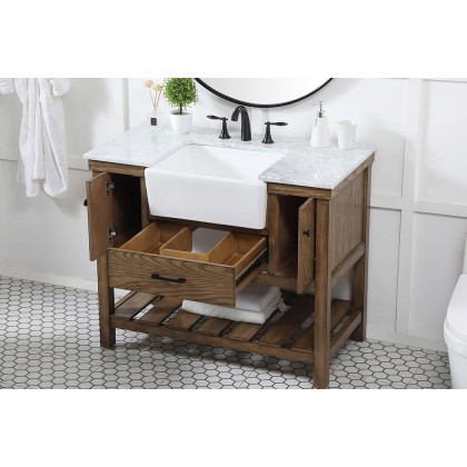 Elegant Bathroom Vanity - Driftwood (VF60142DW)