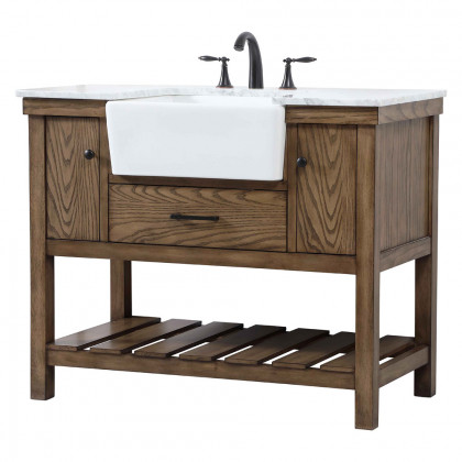 Elegant Bathroom Vanity - Driftwood (VF60142DW)