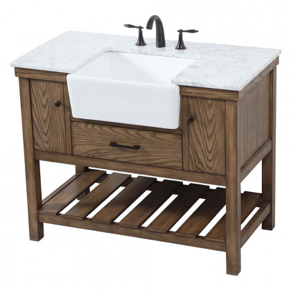 Elegant Bathroom Vanity - Driftwood (VF60142DW)