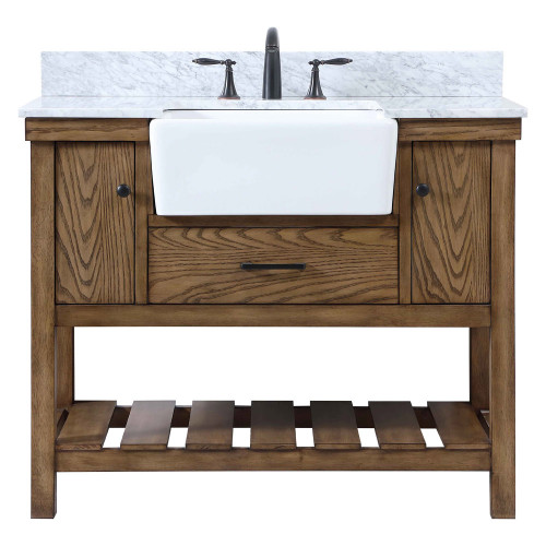 Elegant Bathroom Vanity - Driftwood (VF60142DW-BS)