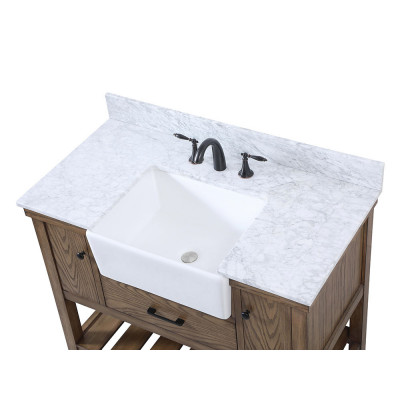Elegant Bathroom Vanity - Driftwood (VF60142DW-BS)