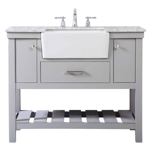 Elegant Bathroom Vanity - Gray (VF60142GR)