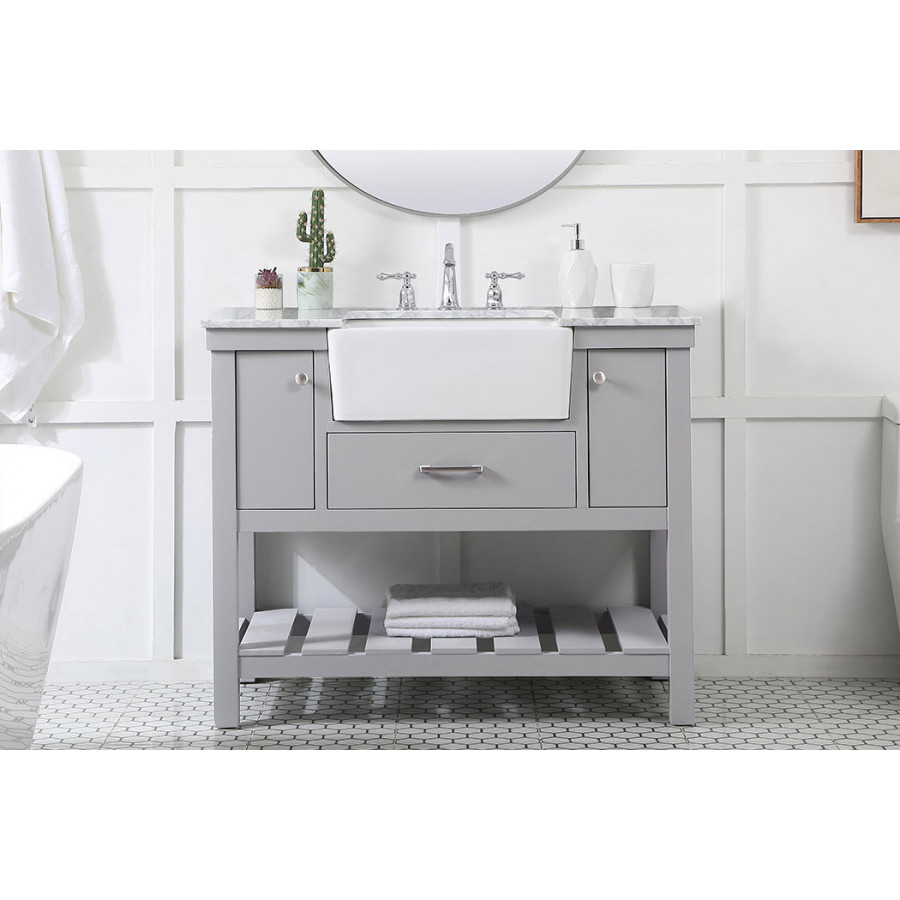 Elegant Bathroom Vanity - Gray (VF60142GR)