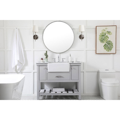Elegant Bathroom Vanity - Gray (VF60142GR)