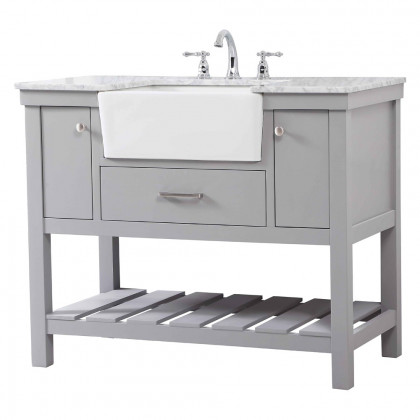 Elegant Bathroom Vanity - Gray (VF60142GR)